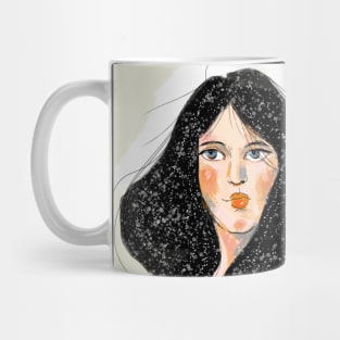 Mystery romantic girl portrait Mug